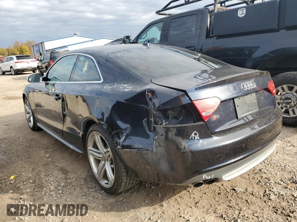 2011 Audi S5 Prestige with VIN WAUVVAFR6BA047949, listed as a Copart auction lot 76336094 with 96,950 mi miles and Salvage Title. Bid and sale history available at carsss.com. Image 2.