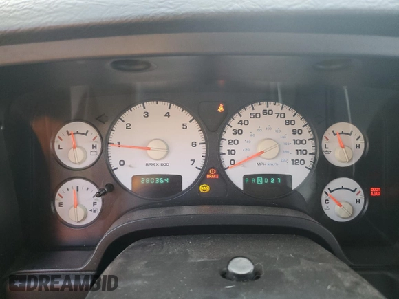 2003 Dodge 1500 ST with VIN 1D7HU18D03S337237, listed as a Copart auction lot 51109575 with 280,364 mi miles and Non Repairable. Bid and sale history available at carsss.com. Image 9.