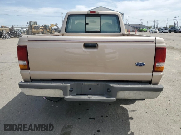 1996 Ford Ranger XL with VIN 1FTCR14A7TPB11488, listed as a Copart auction lot 56602345 with 177,214 mi miles and Salvage title. Bid and sale history available at DreamBid. Image 6.