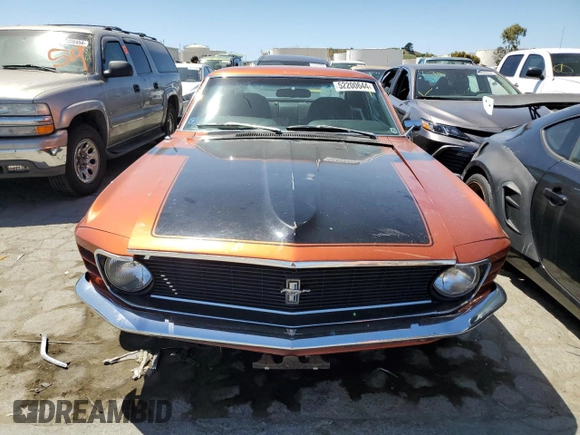 1970 Ford Mustang с VIN 0F01F169744, выставлен на аукционе Copart как лот 52200644 с пробегом 60 904 миль миль и Списание • Salvage title. История ставок и продаж доступна на DreamBid. Изображение 5.