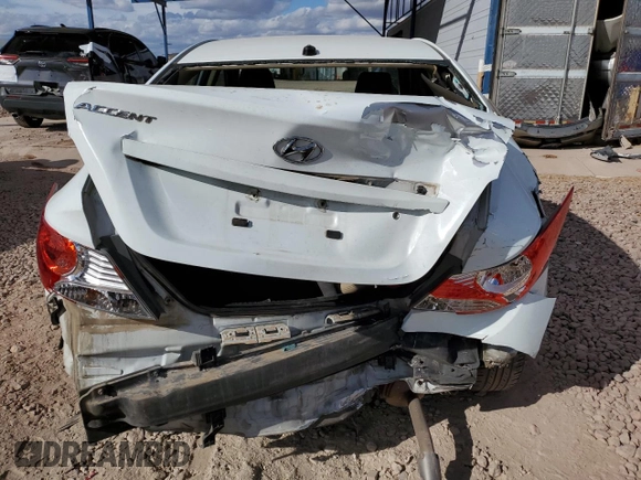 2012 Hyundai Accent GLS with VIN KMHCU4AE1CU151330, listed as a Copart auction lot 47549425 with 159,696 mi miles and Salvage Title. Bid and sale history available at carsss.com. Image 6.