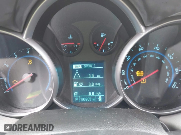 2014 Chevrolet Cruze LS with VIN 1G1PA5SG1E7391492, listed as a IAAI auction lot 41951818 with 103,285 mi miles and . Bid and sale history available at DreamBid. Image 7.