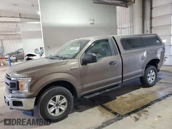 2018 Ford F-150 XL with VIN 1FTMF1EB4JKC19744, listed as a Copart auction lot 57333825 with 81,550 mi miles and Salvage title. Bid and sale history available at DreamBid. Image 1.