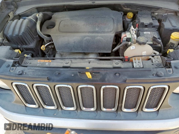 2017 Jeep Renegade Altitude with VIN ZACCJBBB3HPE90038, listed as a Copart auction lot 61364695 with 214,937 mi miles and Salvage title. Bid and sale history available at DreamBid. Image 12.