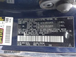2021 Toyota Sienna XSE with VIN 5TDDRKEC9MS045558, listed as a IAAI auction lot 42428440 with 65,973 mi miles and . Bid and sale history available at DreamBid. Image 9.
