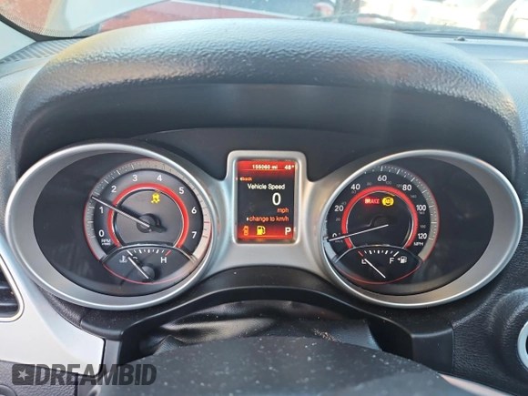 2017 Dodge Journey SXT with VIN 3C4PDCBG4HT533952, listed as a Copart auction lot 43207705 with 155,060 mi miles and Clean title. Bid and sale history available at DreamBid. Image 8.