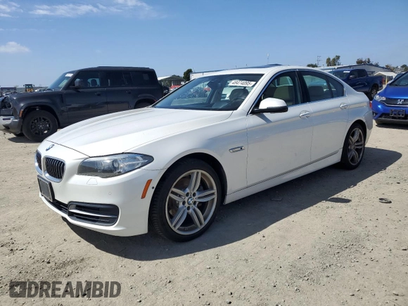 2014 BMW 5 Series 528i with VIN WBA5A5C51ED510345, listed as a Copart auction lot 48474095 with 91,515 mi miles and Salvage Title. Bid and sale history available at carsss.com. Image 1.