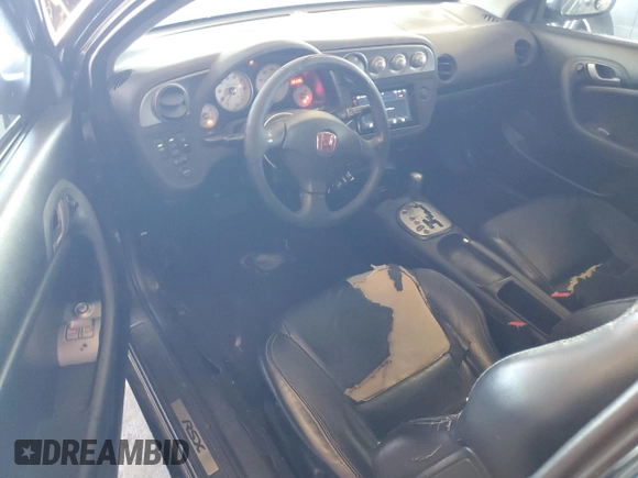 2006 Acura RSX with VIN JH4DC54806S023165, listed as a Copart auction lot 62896225 with 201,395 mi miles and Salvage title. Bid and sale history available at DreamBid. Image 8.