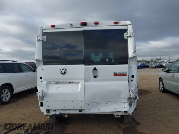 2017 Ram ProMaster Cargo with VIN 3C6TRVAG4HE546435, listed as a IAAI auction lot 41677520 with 163,671 mi miles and . Bid and sale history available at DreamBid. Image 17.
