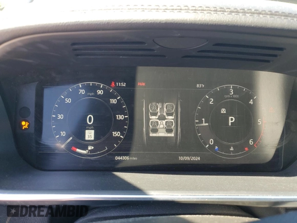 2018 Land Rover Range Rover Sport HSE with VIN SALWR2RK1JA182165, listed as a Copart auction lot 70204494 with 44,306 mi miles and Salvage title. Bid and sale history available at DreamBid. Image 9.