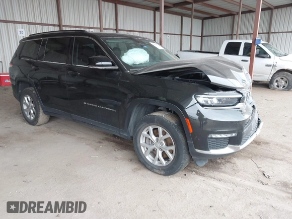 2023 Jeep Grand Cherokee Limited with VIN 1C4RJKBG0P8810475, listed as a IAAI auction lot 41615533 with 28,671 mi miles and . Bid and sale history available at DreamBid. Image 1.