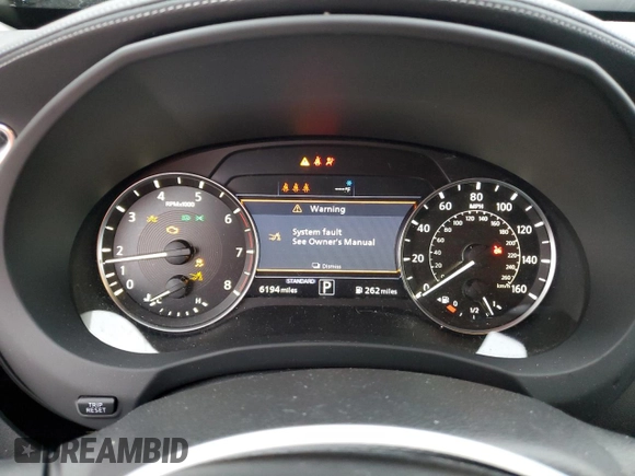 2024 Infiniti QX50 Luxe with VIN 3PCAJ5BBXRF102336, listed as a Copart auction lot 85695054 with 6,194 mi miles and Salvage title. Bid and sale history available at DreamBid. Image 9.