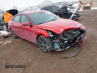 2021 Hyundai Elantra SEL with VIN 5NPLM4AG3MH021194, listed as a IAAI auction lot 41635580 with 102,891 mi miles. Bid and sale history available at carsss.com. Image 1.