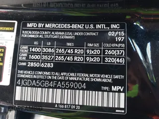 2015 Mercedes-Benz M 400 with VIN 4JGDA5GB4FA559004, listed as a IAAI auction lot 41932299 with 84,749 mi miles and . Bid and sale history available at DreamBid. Image 9.