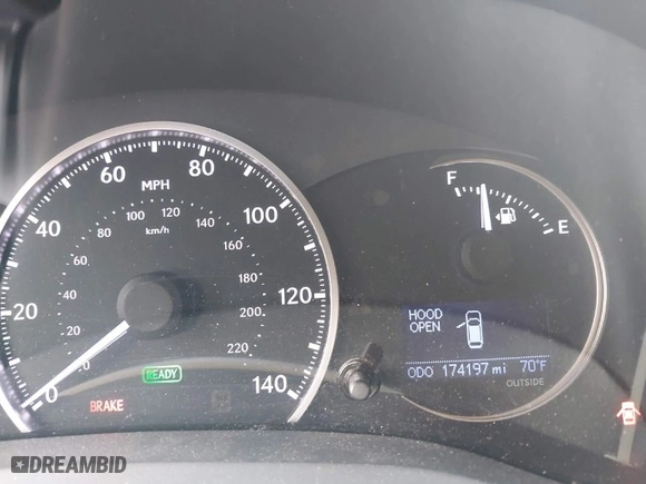 2016 Lexus CT 200h Hybrid with VIN JTHKD5BH2G2263309, listed as a IAAI auction lot 41905986 with 174,197 mi miles. Bid and sale history available at carsss.com. Image 16.