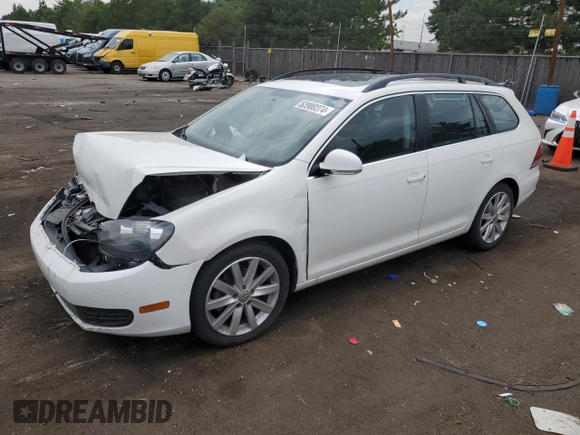 2012 Volkswagen Jetta SportWagen SE with VIN 3VWPP7AJ1CM616606, listed as a Copart auction lot 63988374 with 0 mi miles and Salvage Title. Bid and sale history available at carsss.com. Image 1.