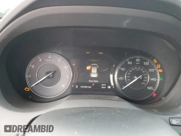 2020 Acura RDX Technology with VIN 5J8TC2H55LL040904, listed as a Copart auction lot 58969625 with 64,388 mi miles and Salvage title. Bid and sale history available at DreamBid. Image 9.