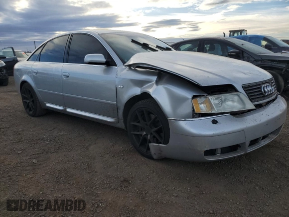 2001 Audi A6 with VIN WAUED54B11N150848, listed as a Copart auction lot 86072804 with 0 mi miles and Salvage Title. Bid and sale history available at carsss.com. Image 4.