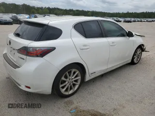 2013 Lexus CT 200h with VIN JTHKD5BH4D2149047, listed as a Copart auction lot 51277205 with 117,507 mi miles and Salvage title. Bid and sale history available at DreamBid. Image 3.