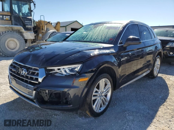 2018 Audi Q5 Premium Plus with VIN WA1BNAFY8J2019294, listed as a Copart auction lot 35861463 with 38,506 mi miles and . Bid and sale history available at DreamBid. Image 1.