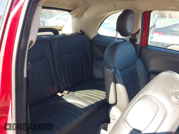 2012 FIAT 500 Gucci with VIN 3C3CFFER7CT343549, listed as a IAAI auction lot 41758660 with 91,786 mi miles. Bid and sale history available at carsss.com. Image 8.