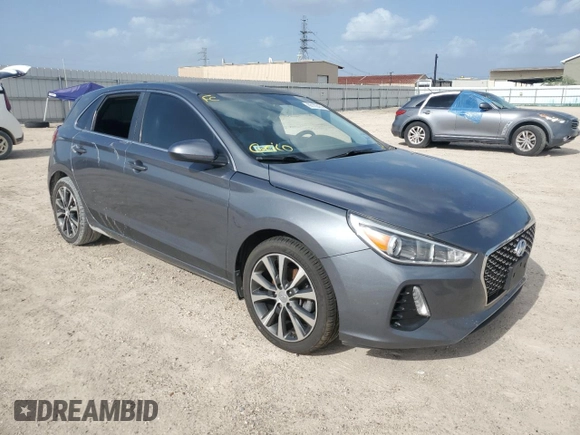 2018 Hyundai Elantra GT with VIN KMHH35LE0JU014596, listed as a Copart auction lot 65122474 with 0 mi miles and Salvage Title. Bid and sale history available at carsss.com. Image 4.