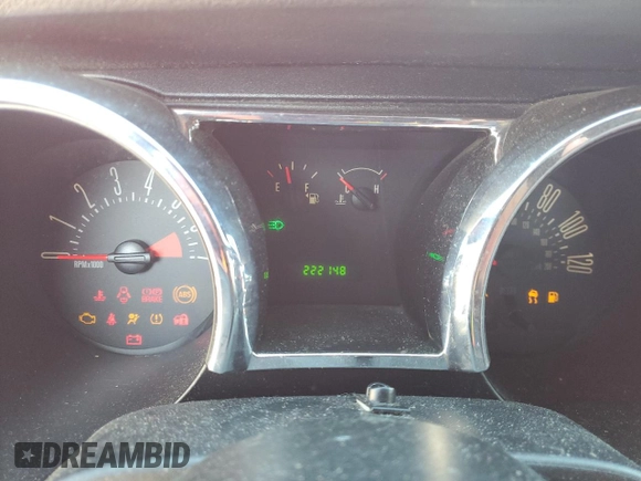 2008 Ford Mustang Deluxe with VIN 1ZVHT84N385146001, listed as a Copart auction lot 45558095 with 222,148 mi miles and Salvage Title. Bid and sale history available at carsss.com. Image 9.
