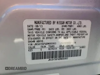 2014 Infiniti Q50 Hybrid Sport with VIN JN1AV7AP4EM690963, listed as a Copart auction lot 47596935 with 116,298 mi miles and Clean Title. Bid and sale history available at carsss.com. Image 12.