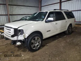 2008 Ford Expedition EL Limited with VIN 1FMFK19548LA56392, listed as a Copart auction lot 87557925 with 274,924 mi miles and Salvage Title. Bid and sale history available at carsss.com. Image 1.