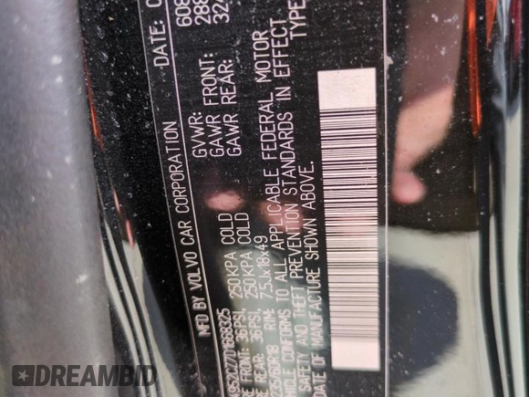 2013 Volvo XC90 Premier Plus with VIN YV4952CZ7D1668325, listed as a Copart auction lot 75211734 with Not Provided miles and Salvage Title. Bid and sale history available at carsss.com. Image 14.