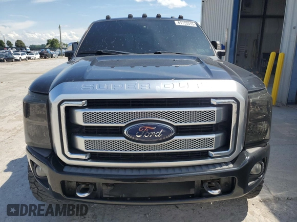 2016 Ford F-250 Lariat with VIN 1FT7W2BTXGEC20338, listed as a Copart auction lot 61798515 with 206,338 mi miles and Salvage title. Bid and sale history available at DreamBid. Image 5.
