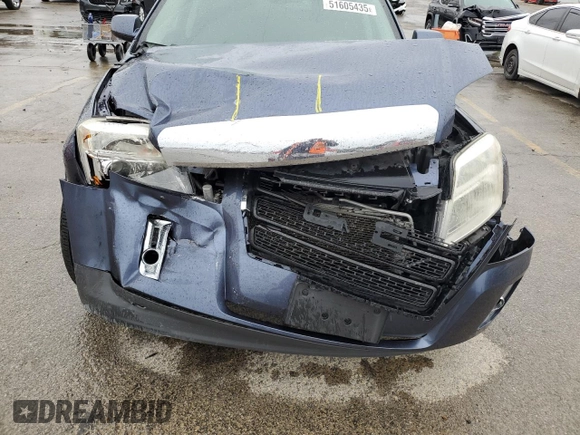 2013 GMC Terrain SLE with VIN 2GKALMEK7D6142568, listed as a Copart auction lot 51605435 with 107,536 mi miles and Salvage Title. Bid and sale history available at DreamBid. Image 13.