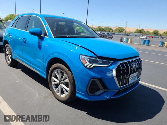 2023 Audi Q3 S line Premium with VIN WA1DECF32P1108964, listed as a IAAI auction lot 42889692 with 54,133 mi miles and . Bid and sale history available at DreamBid. Image 57.