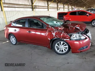 2015 Nissan Sentra SV with VIN 3N1AB7AP7FY377297, listed as a Copart auction lot 50177905 with 134,147 mi miles and Salvage Title. Bid and sale history available at DreamBid. Image 4.