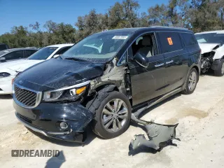2018 Kia Sedona SX-L with VIN KNDME5C1XJ6351274, listed as a Copart auction lot 48867065 with 66,637 mi miles and Salvage Title. Bid and sale history available at carsss.com. Image 1.