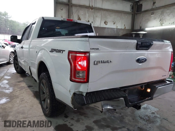 2015 Ford F-150 XL with VIN 1FTEX1C84FKF19753, listed as a IAAI auction lot 41561147 with 170,675 mi miles. Bid and sale history available at carsss.com. Image 3.