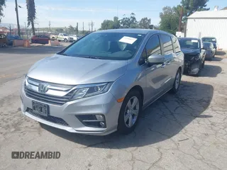 2020 Honda Odyssey EX-L with VIN 5FNRL6H7XLB017154, listed as a IAAI auction lot 41698872 with 54,626 mi miles. Bid and sale history available at carsss.com. Image 2.