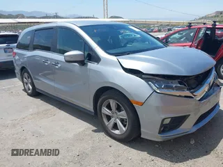 2019 Honda Odyssey EX with VIN 5FNRL6H51KB138393, listed as a IAAI auction lot 42151174 with 60,734 mi miles and . Bid and sale history available at DreamBid. Image 1.