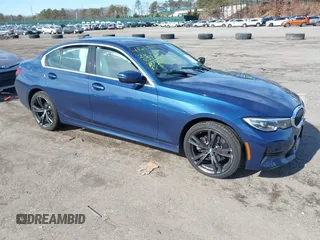 2021 BMW 3 Series 330i xDrive with VIN 3MW5R7J07M8C06492, listed as a IAAI auction lot 41613102 with 29,687 mi miles. Bid and sale history available at carsss.com. Image 1.