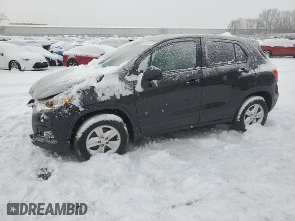 2022 Chevrolet Trax LS with VIN KL7CJNSM9NB544593, listed as a Copart auction lot 85678854 with 26,843 mi miles and Salvage Title. Bid and sale history available at carsss.com. Image 1.