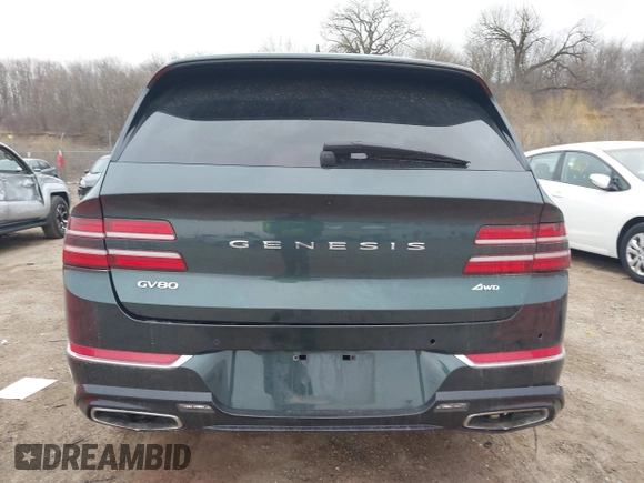 2023 Genesis GV80 with VIN KMUHBDSB8PU117571, listed as a IAAI auction lot 41902762 with 37,378 mi miles and . Bid and sale history available at DreamBid. Image 16.
