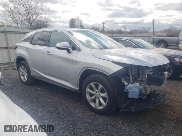 2016 Lexus RX 450h with VIN 2T2BGMCA4GC007917, listed as a Copart auction lot 52863205 with 93,309 mi miles and Salvage Title. Bid and sale history available at DreamBid. Image 4.
