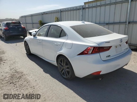 2015 Lexus IS 250 with VIN JTHCF1D22F5025828, listed as a Copart auction lot 56759705 with Not Provided miles and Clean Title. Bid and sale history available at DreamBid. Image 2.