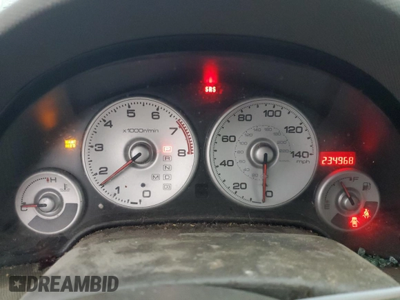 2002 Acura RSX Auto with VIN JH4DC54822C026380, listed as a Copart auction lot 81998584 with 234,968 mi miles and Salvage Title. Bid and sale history available at carsss.com. Image 9.
