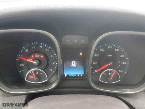 2015 Chevrolet Malibu LTZ with VIN 1G11F5SL6FF327802, listed as a Copart auction lot 45811015 with 72,758 mi miles and Salvage Title. Bid and sale history available at carsss.com. Image 9.