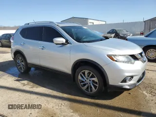 2015 Nissan Rogue SV with VIN 5N1AT2MV8FC827342, listed as a Copart auction lot 48215345 with 161,412 mi miles and Salvage Title. Bid and sale history available at carsss.com. Image 4.