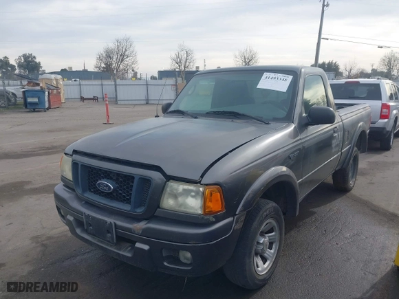 2005 Ford Ranger XL with VIN 1FTYR10U35PA63108, listed as a IAAI auction lot 41493348 with 160,120 mi miles. Bid and sale history available at carsss.com. Image 2.