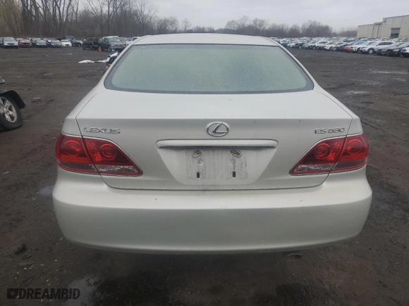 2005 Lexus ES 330 with VIN JTHBA30G655089134, listed as a Copart auction lot 49309265 with 121,917 mi miles and Salvage Title. Bid and sale history available at carsss.com. Image 6.