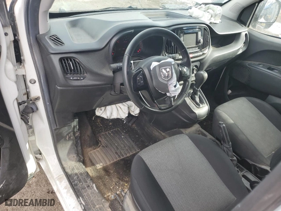 2019 Ram ProMaster City Cargo Van Tradesman SLT with VIN ZFBHRFBB5K6N43163, listed as a Copart auction lot 89358595 with 109,741 mi miles and Salvage Title. Bid and sale history available at carsss.com. Image 8.