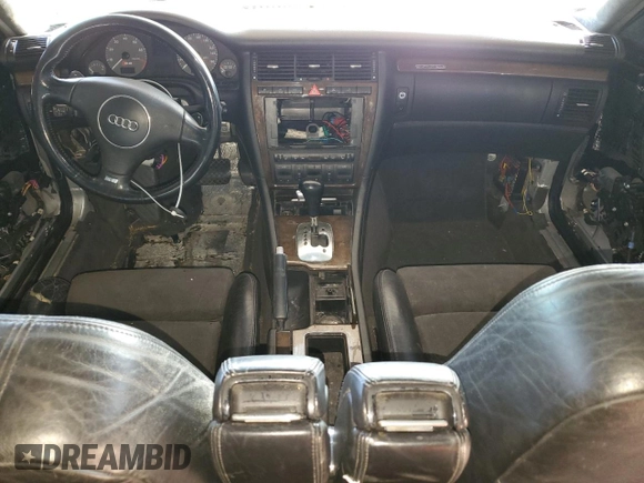 2002 Audi S8 with VIN WAUGU44D32N003467, listed as a Copart auction lot 46717295 with 270,687 mi miles and Clean Title. Bid and sale history available at DreamBid. Image 8.